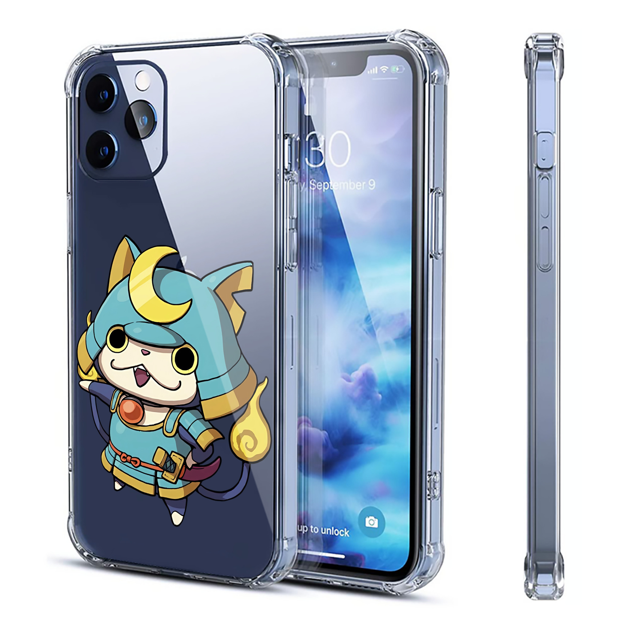 （画像用） 妖怪ウォッチ Yo-kai Watch 【iPhone 12シリーズ対応】透明スマホケース（クリアソフトケース）
